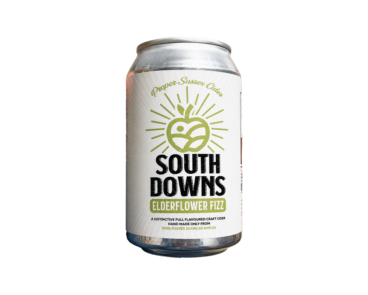 South Downs Elderflower Fizz Cider Half Case - 12 x 330ml Cans