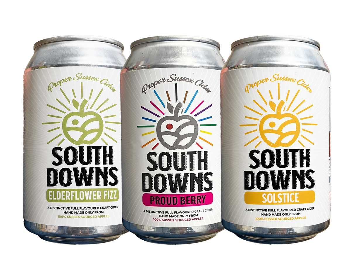 South Downs Cider Taster Pack – 3 x 330ml Cans